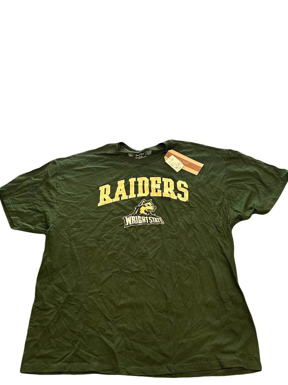 NWT Wright State Raiders The Victory Logo Forest Green T-Shirt